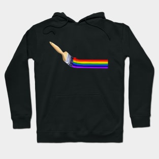 Brush Painting A Rainbow Hoodie